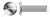 1/2"-13 X 1-1/2" Sidewalk Bolts, Machine Screws, Slotted Drive, Stainless Steel