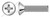 1/4"-20 X 1-1/4" Machine Screws, Oval Phillips Drive, 82 Degree Countersink, Full Thread, 316 Stainless Steel