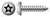 #14 X 1/2" Self-Tapping Sheet Metal Screws, Button Head Tamper-Resistant Torx Plus(r) Pin Drive, Type "AB", Stainless Steel