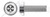 M12-1.75 X 35mm ISO 7380-1, Metric, Button Head Hex Socket Cap Screws, Full Thread, A2 Stainless Steel