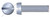 M8-1.25 X 40mm DIN 84 / ISO 1207, Metric, Machine Screws, Cheese Head Slot Drive, Full Thread, Class 4.8 Steel, Zinc Plated