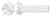 M5-0.8 X 20mm DIN 84 / ISO 1207, Metric, Machine Screws, Cheese Head Slot Drive, Full Thread, Nylon 6/6