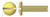 M3-0.5 X 6mm DIN 85 / ISO 1580, Metric, Machine Screws, Pan Slot Drive, Full Thread, Brass
