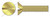 M10-1.5 X 60mm DIN 963 / ISO 2009, Metric, Machine Screws, Flat Slot Drive, Full Thread, Brass