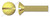 M3-0.5 X 8mm DIN 964 / ISO 2010, Metric, Machine Screws, Oval Slot Drive, Full Thread, Brass