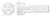 M10-1.5 X 25mm DIN 912 / ISO 4762, Metric, Hex Socket Head Cap Screws, Nylon 6/6