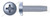 M3-0.5 X 6mm DIN 7516 Type A, Metric, Thread-Cutting Screws, Pan Phillips Drive, Steel, Zinc Plated