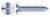M3.5 X 22mm DIN 7972 / ISO 1482, Metric, Self-Tapping Sheet Metal Screws, Flat Slot Drive, Full Thread, Steel, Zinc Plated