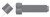 M6-1.0 X 35mm DIN 479, Metric, Set Screws, Square Head, Class 8.8 Steel, Plain
