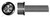 M8-1.25 X 25mm Metric, Flange Screws, Hex Socket Drive, Locking Ribs, Class 10.9 Steel, Black