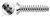 #4 X 3/8" Self-Tapping Sheet Metal Screws, Type "B", Flat Undercut Phillips Drive, Stainless Steel