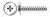 #10 X 5/8" Self-Tapping Sheet Metal Screws, Type "B", Truss Phillips Drive, Stainless Steel