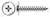 #8 X 2" Self-Tapping Sheet Metal Screws, Type "AB", Truss Phillips Drive, Stainless Steel
