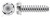 #10 X 3/4" Self-Tapping Sheet Metal Screws, Type "B", Hex Indented Washer Head, Stainless Steel