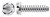 #14 X 1-1/4" Self-Tapping Sheet Metal Screws, Type "B", Hex Slotted Indented Washer Head, Stainless Steel
