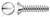 #8 X 1/2" Self-Tapping Sheet Metal Screws, Type "B", Oval Phillips Drive, Stainless Steel