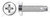 #4-40 X 1/2" Thread-Cutting Screws, Type "23", Pan Phillips Drive, AISI 410 Stainless Steel