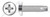 #4-40 X 1/4" Thread-Cutting Screws, Type "23", Pan Phillips Drive, AISI 410 Stainless Steel