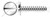 #10 X 3/4" Self-Tapping Sheet Metal Screws, Type "B", Truss Slot Drive, Stainless Steel