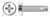 #10-24 X 1" Thread Cutting Screws, Type "23", Pan Phillips Drive, 410 Stainless Steel