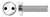 #4-40 X 1-1/4" Machine Screws, Pan Head Tamper-Resistant Drilled Spanner Drive, Stainless Steel, Includes Driver Bit