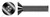 #10-32 X 3/8" Flat Head Socket Cap Screws, Alloy Steel, Plain, Unbrako