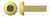 #8-32 X 1/2" Button Head Hex Socket Cap Screws, Full Thread, Brass