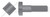 1/2"-13 X 5" Machine Bolts, Square Head, Steel