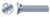 1/2"-13 X 2-1/2" Plow Bolts, Flat Head, #3 Head, Full Thread, Grade 8 Steel, Zinc