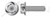 M8-1.25 X 16mm DIN 6921, Metric, Flange Bolts, Full Thread, A4 Stainless Steel