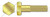 1/2"-20 X 1-1/4" Hex Head Cap Screws Bolts, Brass