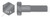 M10-1.5 X 90mm DIN 931 / ISO 4014, Metric, Hex Head Cap Screws Bolts, Part Thread, Class 10.9 Steel, Plain