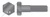 M10-1.5 X 60mm DIN 931 / ISO 4014, Metric, Hex Head Cap Screws Bolts, Part Thread, Class 8.8 Steel, Plain