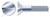 5/8"-11 X 2" Cap Screws, Flat Slot Drive, Steel, Zinc Plated