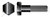 3/8"-16 X 2-1/2" Hex Head Cap Screws Bolts, Grade 2 Steel, Black Oxide