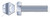 1/2"-13 X 2-3/4" Hex Tap Bolts, Full Thread, Grade 5 Steel, Zinc
