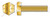 7/8"-9 X 3" Hex Tap Bolts, Full Thread, Grade 8 Steel, Yellow Zinc