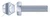 3/4"-10 X 4" Hex Tap Bolts, Full Thread, Grade 5 Steel, Zinc