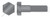 1-1/4"-7 X 6-1/2" Machine Bolts, Hex Head, Undersized Body, A307 Steel, Plain