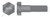 1"-8 X 5" Heavy Hex Bolts, Grade B Steel, Plain, ASTM A307