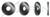 5/16" Flat Washers, USS Pattern, Steel, Black Zinc