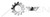 1/4" Tooth Lock Washers, Countersunk External Tooth, Stainless Steel