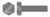 M30-3.5 X 100mm DIN 933 / ISO 4017, Metric, Hex Head Cap Screws Bolts, Full Thread, Class 10.9 Steel, Plain