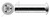 M8 X 40mm DIN 1476 / ISO 8746, Metric, Grooved Pins, Full Length Parallel Groove, Round Head, Stainless Steel