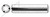 M10 X 16mm DIN 1472 / ISO 8745, Metric, Grooved Pins, Half Length Tapered Groove, Stainless Steel