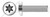 M5-0.8 X 70mm ISO 14583, Metric, Machine Screws, Pan 6Lobe Torx(r) Drive, A4 Stainless Steel