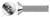 M2-0.4 X 6mm DIN 7991 / ISO 10642, Metric, Flat Head Socket Cap Screws, Full Thread, A4 Stainless Steel