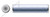 M0.8 X 5mm DIN 7 Type A, Metric, Solid Dowel Pins, 303 Stainless Steel