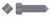 1/4"-20 X 3/4" Set Screws, Square Head, Cone Point, Steel