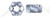 9/16"-18 Slotted Hex Nuts, Finished Nut Pattern, Steel, Zinc Plated